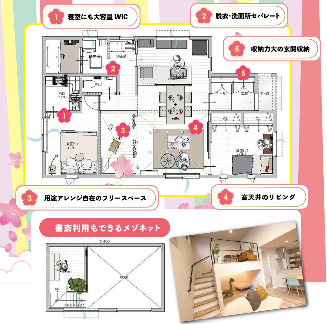 平屋の家平面図