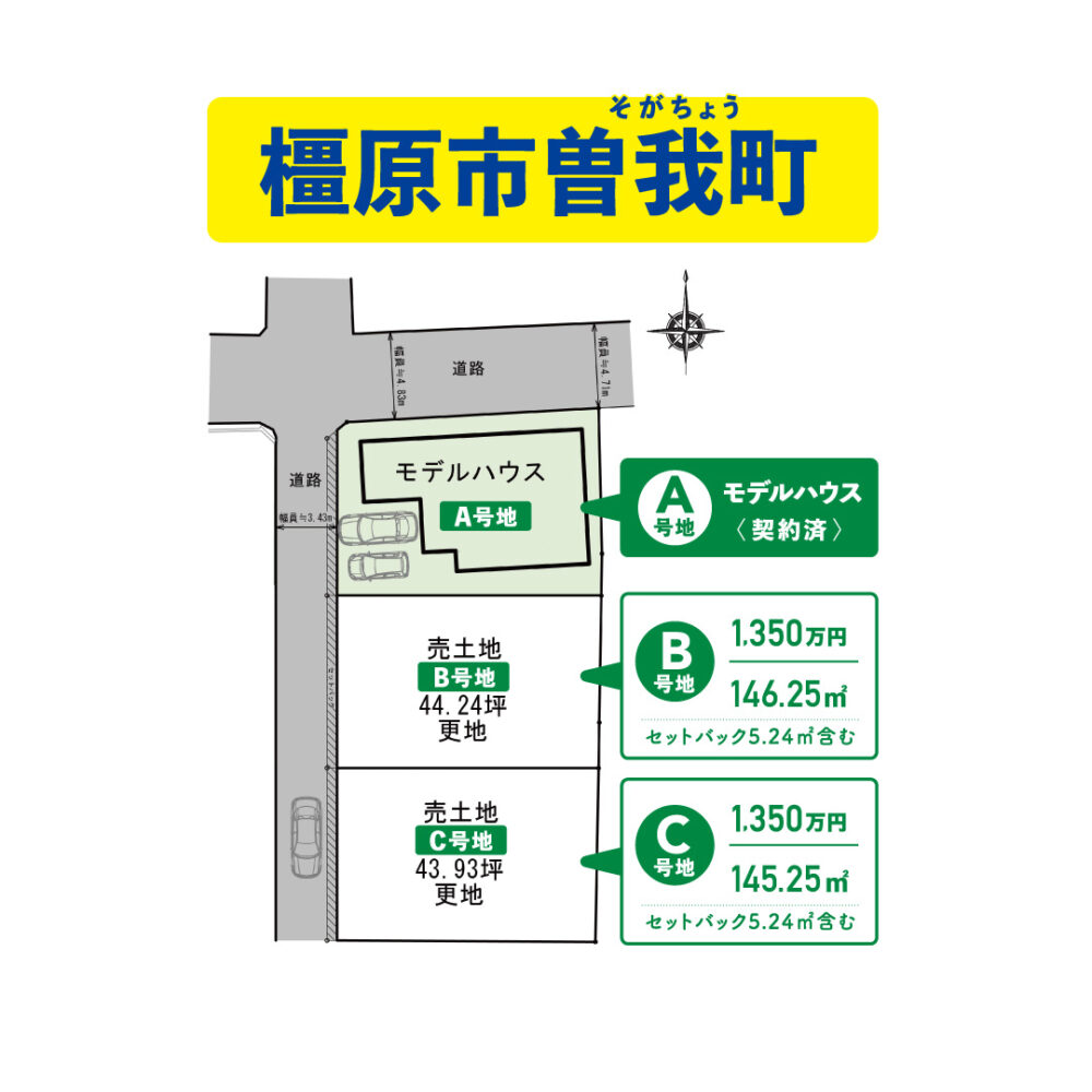 平屋分譲地