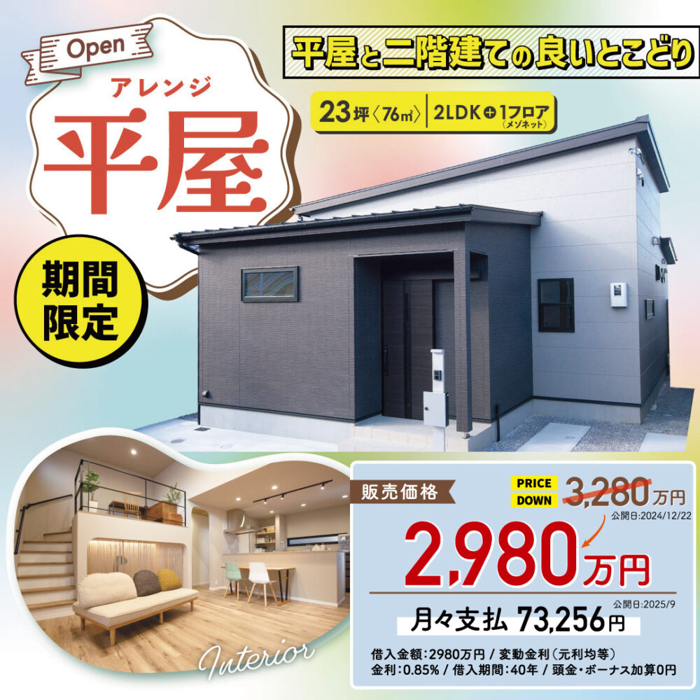 平屋の家 建売